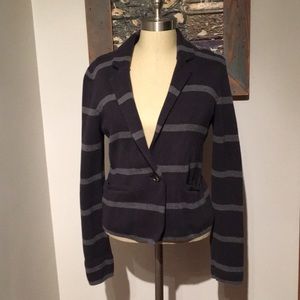 LOFT brand striped knit blazer